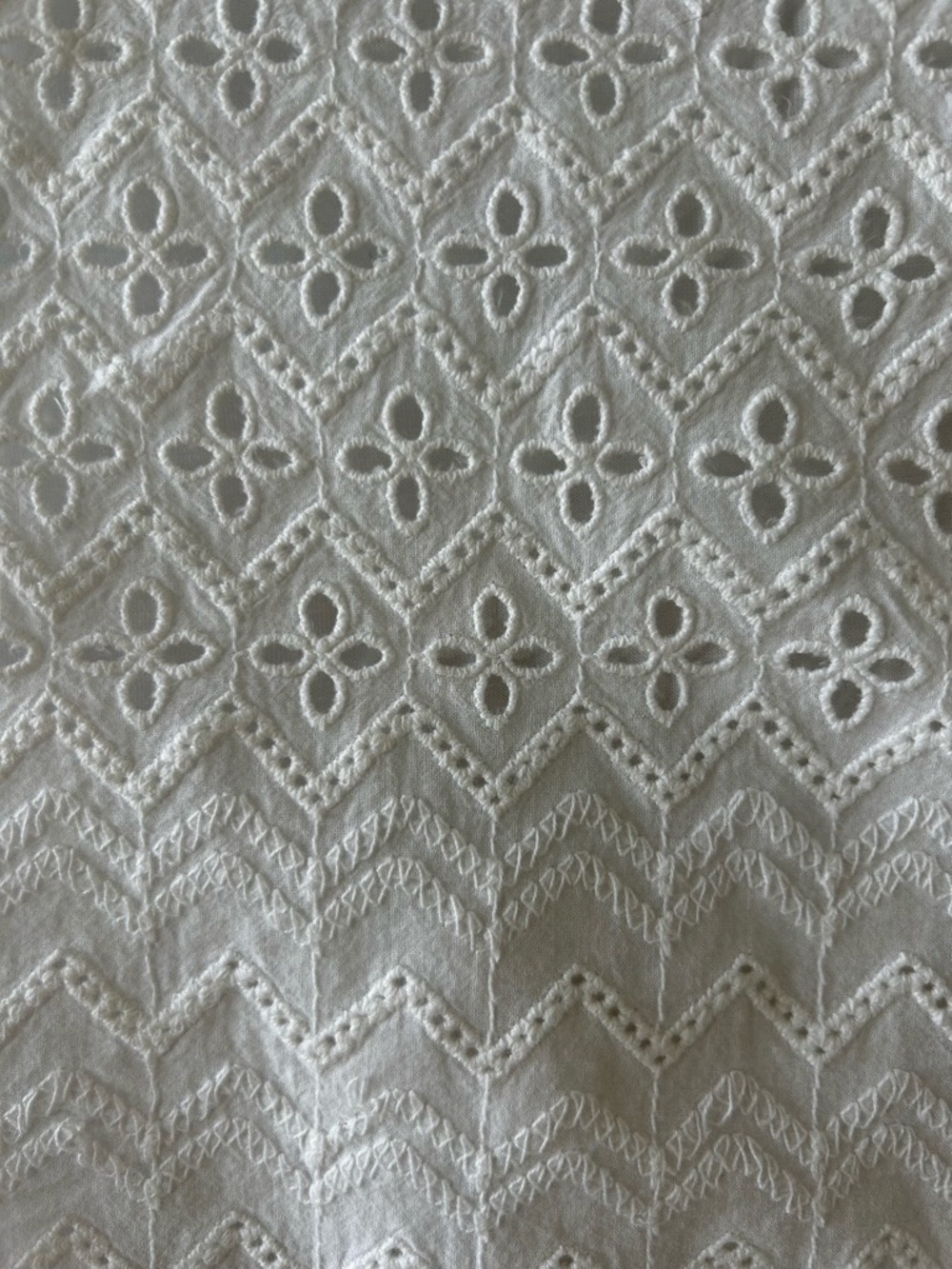 Anthropologie Eyelet Lace Top White Boho Cottagecore Medium S/M Feminine - Picture 3 of 6